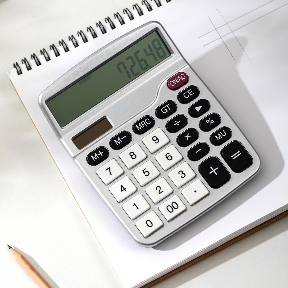 

eq-77 Deli Kalkulator Meja / Desktop Calculator Layar 12 Digit Warna Lucu EM221 Hemat