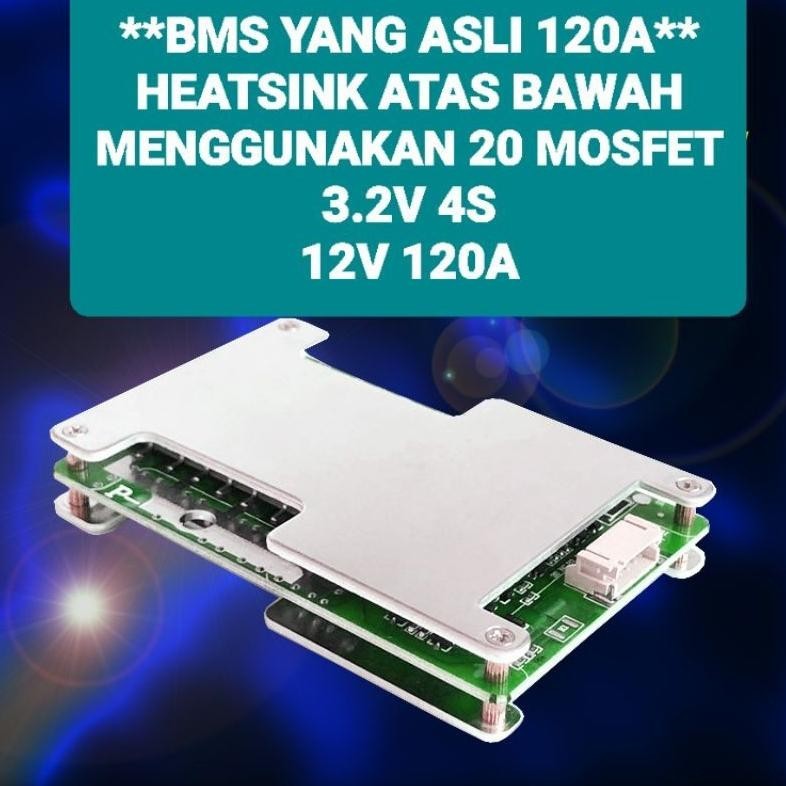 Bisa Cod Bms 4S 120A 12V Lifepo4 3.2V Common Port Bms 120A Bms120A Bayar Ditempat