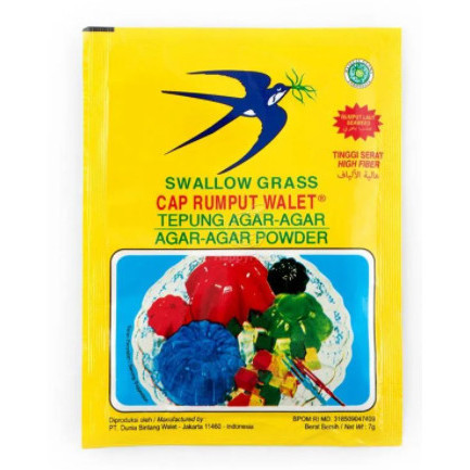 

Agar Swallow hijau [ 7 gram / 12 sacet / 1 Box ] K01