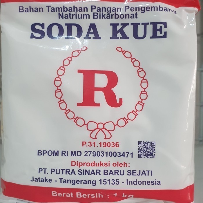 

Soda Kue R Pengembang Kue 1 kg K01