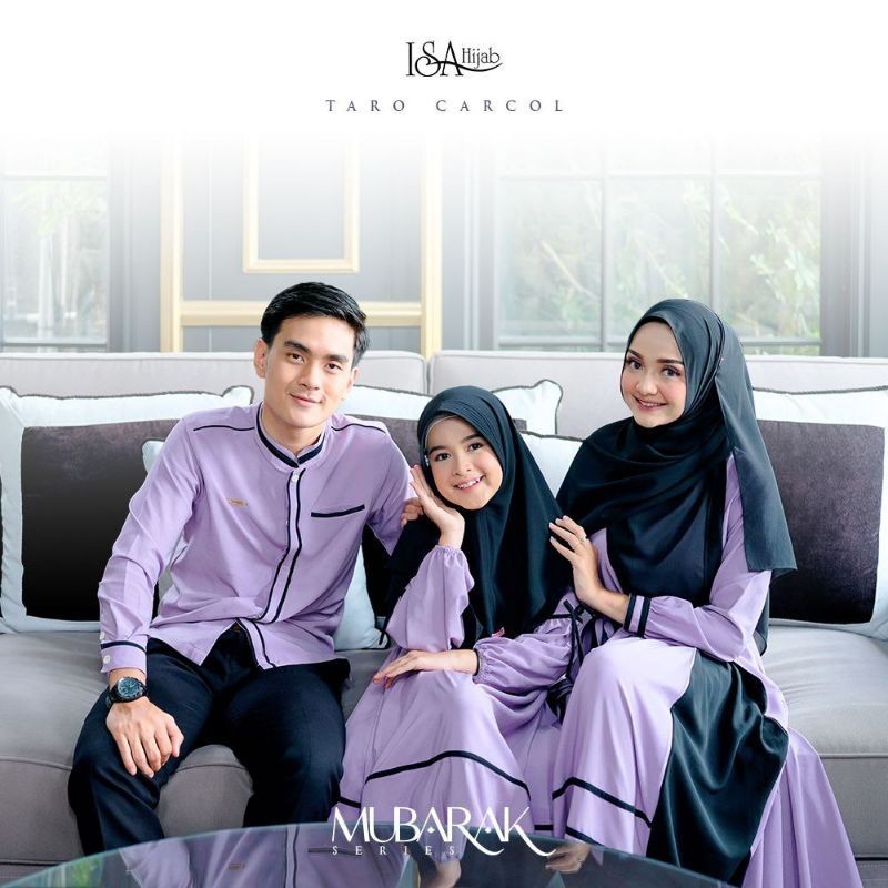 KOKO DAD MOTIF POLOS SIMPLE/Mubarak series by isa hijab