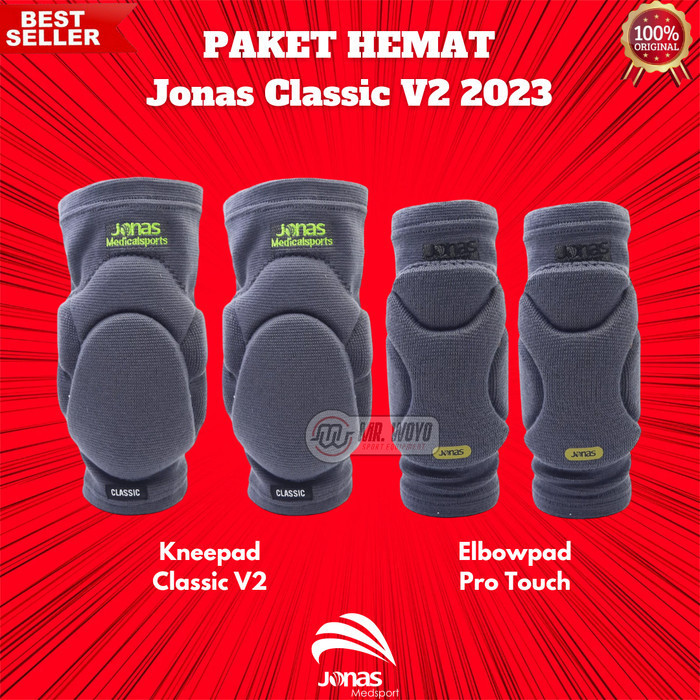Warelly - Kneepad Jonas Crusade Classic Paket Hemat Deker Kiper Futsal