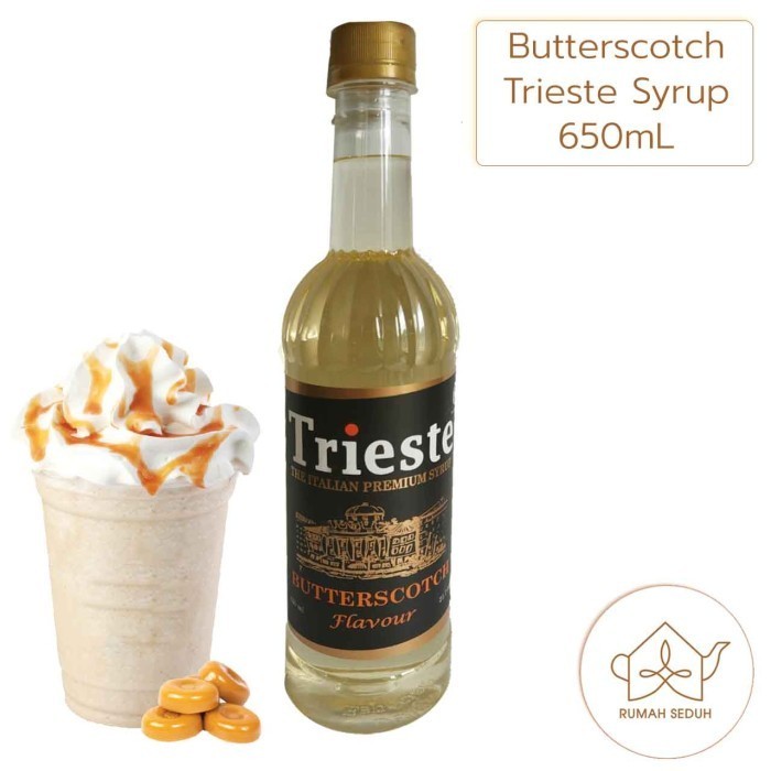 

650Ml Sirup Butterscotch Trieste - Butter Scotch Italian Syrup