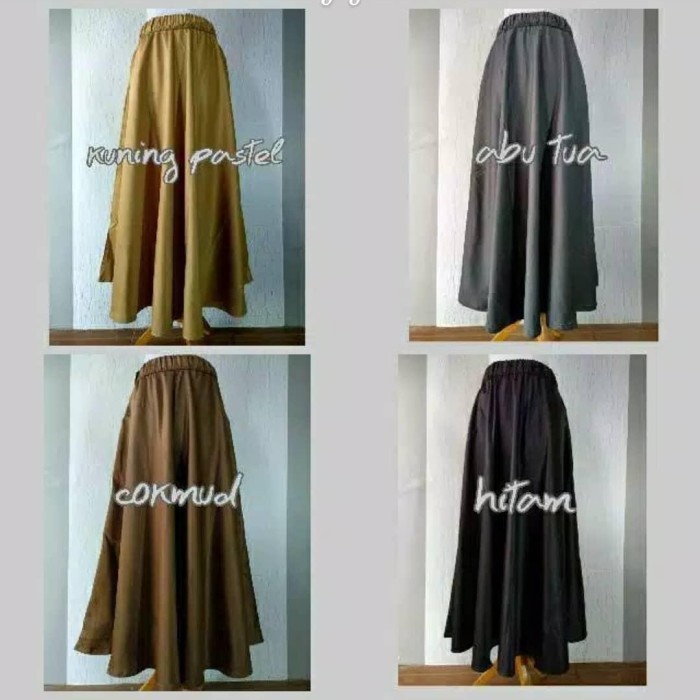 Rok Payung Bahan Satin Merk Ferita
