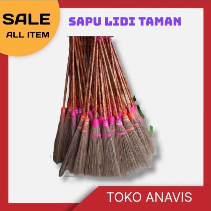 Sapu Lidi Taman/Sapu Taman Gagang Panjang/Sapu Taman Lidi/Gagang Bambu