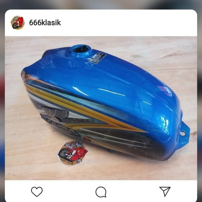 tangki tank honda cb racing cb100 glatik airbrush grafis Import Premium