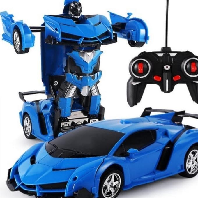 RC TRANSFORMER MOBIL REMOT JADI MOBIL BATRAI CAS, MOBIL JADI ROBOT