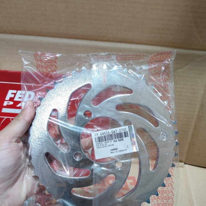 Girset Gir Gear Set Rantai Depan Belakang Satria Fu150 Federal Ori