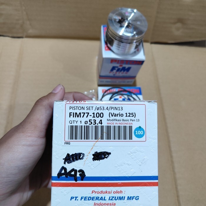 Piston Seher Fim 77 Honda Vario 125 Os 125 150 175 200 Pin 13 Fim