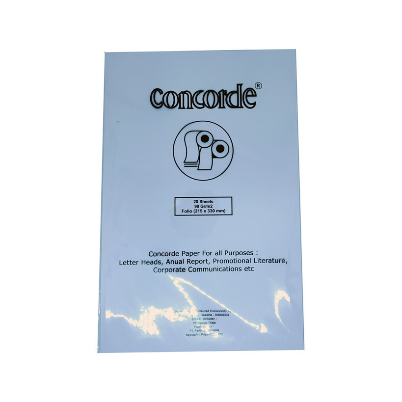 

Concorde Laid F4 90 Gsm - Kertas Folio Warna Biru / Blue