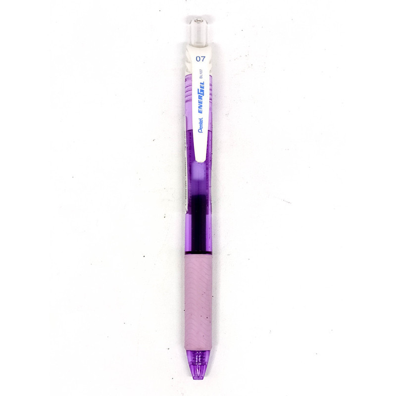 

Bolpoin Pentel Energel Mata Tinta 0.7 Mm Warna Ungu Muda Bl107F-Cx