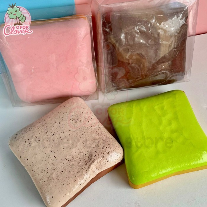 Squishy Jumbo Thi Toast Slow And Soft Empuk Roti Skushi Besar