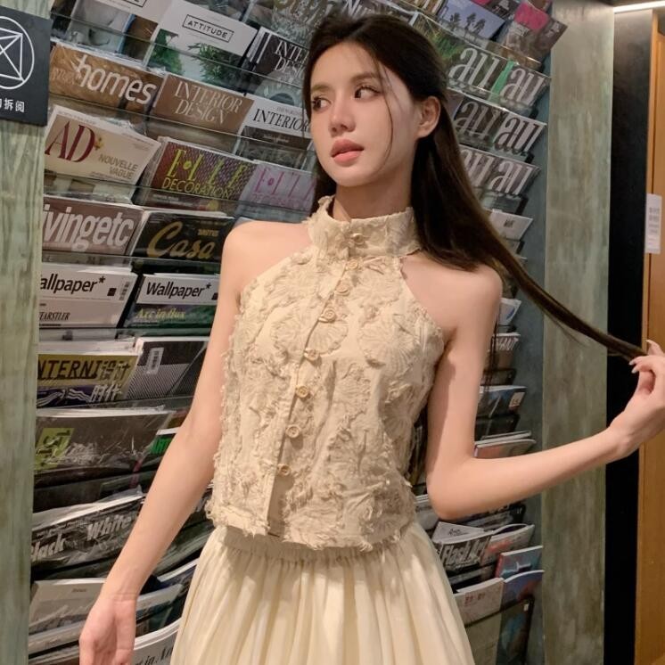 Rompi Wanita, Halterneck Pendek Rumbai