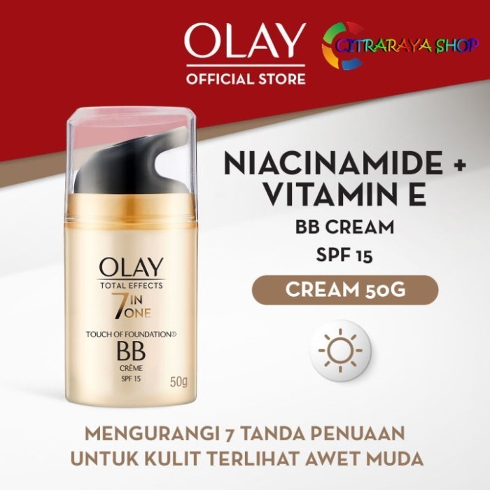 Olay Pelembab Total Effects Foundation Bb Cream Spf 15 7 In 1 - 50Gr