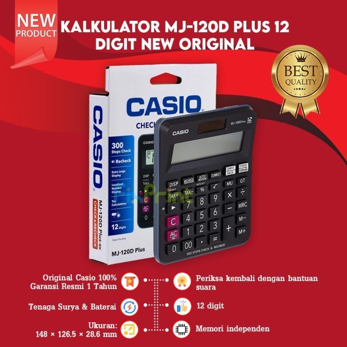 

Ready Calculator Casio 10 / 16 / 12 / 14 Digit Kalkulator Dasar Garansi New