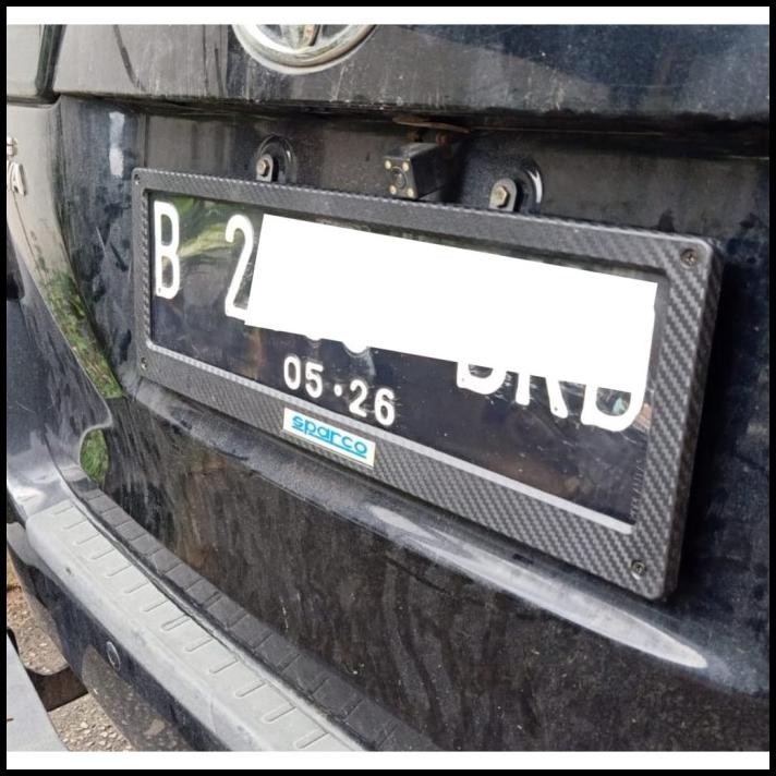 COVER PLAT NOMOR MOBIL ACRYLIK CARBON DUDUKAN PLAT NOMOR AKRILIK