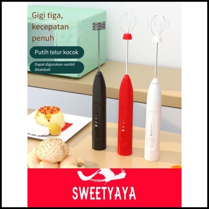 HAND MIXER MINI ALAT KOCOK TELUR ELEKTRIK PENGADUK KOPI ELEKTRIK