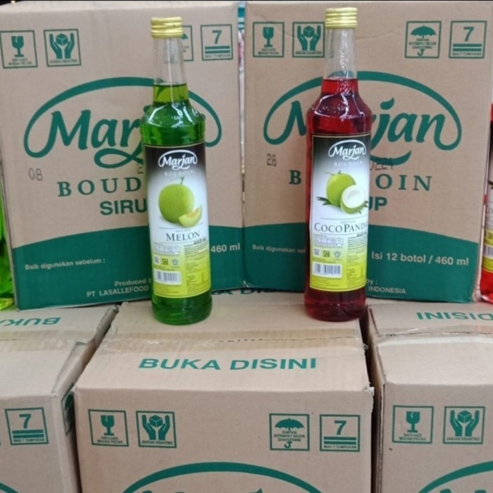 

Khusus Gosend/Grab Sirup Marjan 1 Dus 12 Botol