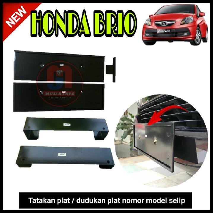 TATAKAN/DUDUKAN PLAT NO MOBIL HONDA BRIO