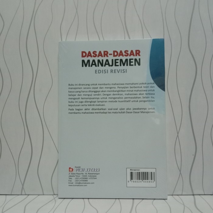 

Buku Dasar Dasar Manajemen Edisi Revisi