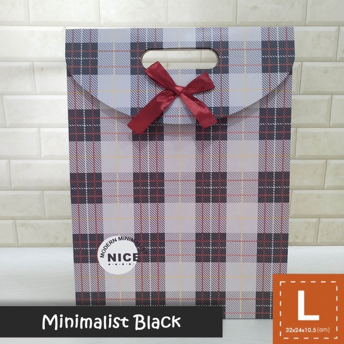 

Paper Bag Pita Motif Ukuran L / Tas Kertas Kado - MINIMALIST