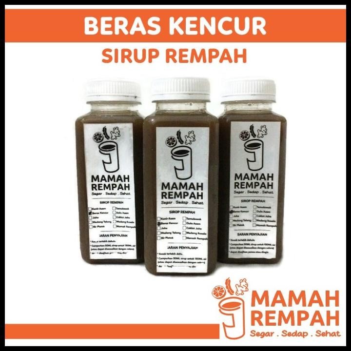 

GRATIS ONGKIR SIRUP JAMU BERAS KENCUR SARI REMPAH MINUMAN SEHAT HERBAL 250ML !!!!!