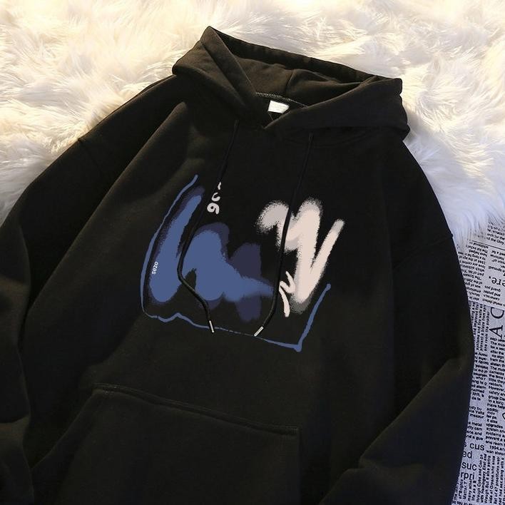 Po floret Sweater Hoodie Wanita graffiti simple Oversize Premium Pria & Wanita MURMER