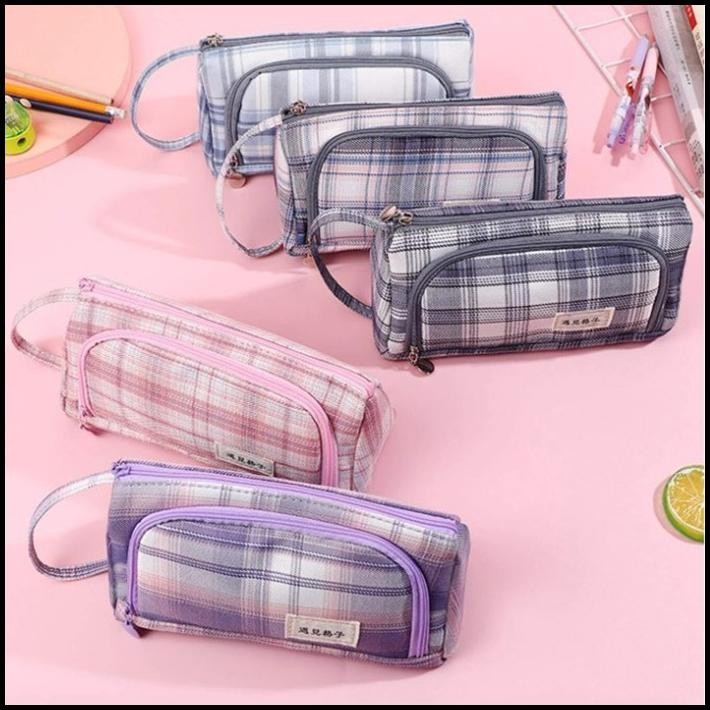 

TERMURAH TEMPAT PENSIL PULPEN POUCH CASE STATIONERY KOREAN STYLE -PURPLE !!!!!!!