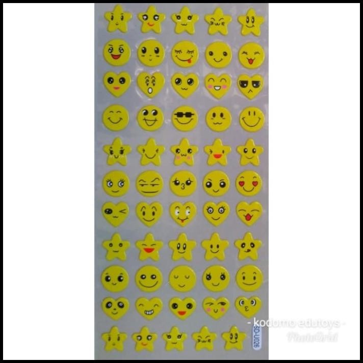 

DISKON STICKER STIKER ANAK TIMBUL EMOTICON 0423 !!!!