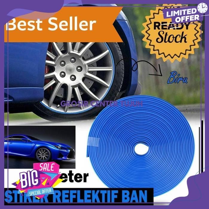 STIKER REFLEKTIF BAN MOBIL VELG PELEK MOTOR STIKER REFLEKTIF BAN MOBIL VELG PELEK MOTOR 8 M CAR TIRE