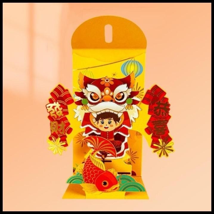 

HOT DEAL ANGPAO PREMIUM POP UP 3D HONGPAO DRAGON LUCU MURAH PREMIUM !!!!!