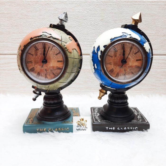 Pajangan Vintage Globe / Dekorasi Meja Retro Bola Dunia/ Hiasan Meja