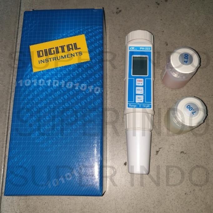 New Lutron Ph-222 Digital Pen Ph Meter Air Ph222 Alat Ukur Ph Asam Basa A