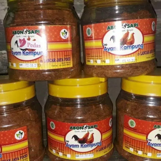 

Abon Sapi Cap Ayam Kampung Kemasan