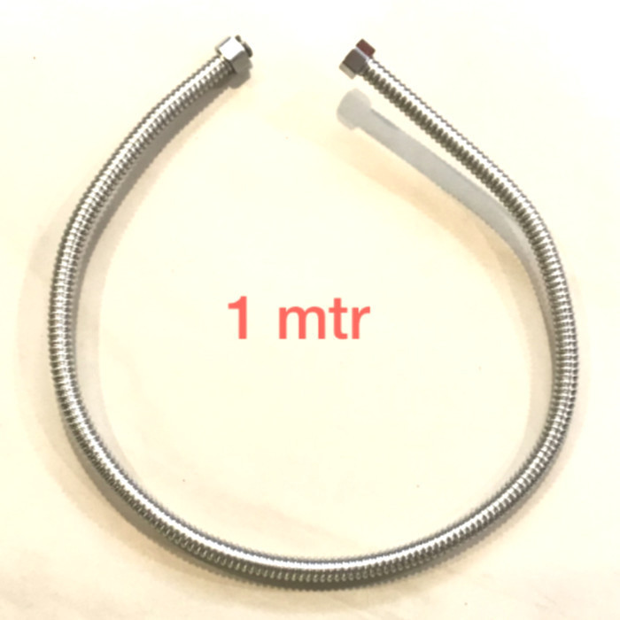 SELANG FLEXIBLE KAKU 1 METER.FLEXIBLE AIR PANAS 1M UNTUK WATER HEATER