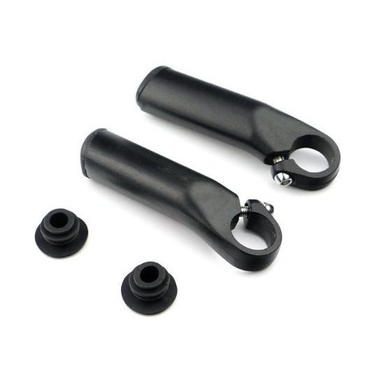Premium Tanduk Alloy Bar End Grip Stang Sepeda Handlebar Carbon Wake