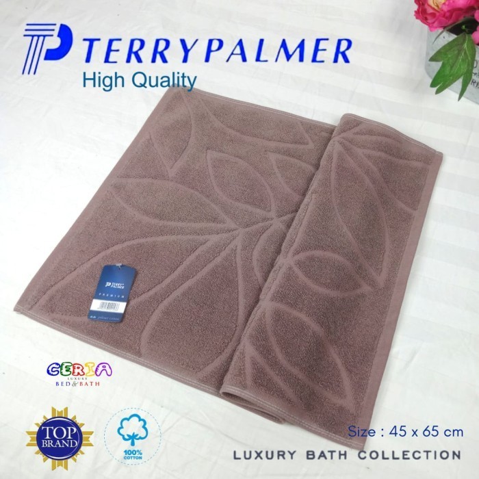 SALE KESET KAKI HANDUK POLOS HOTEL ZIGZAG TERRY PALMER 45X65CM - COKLAT