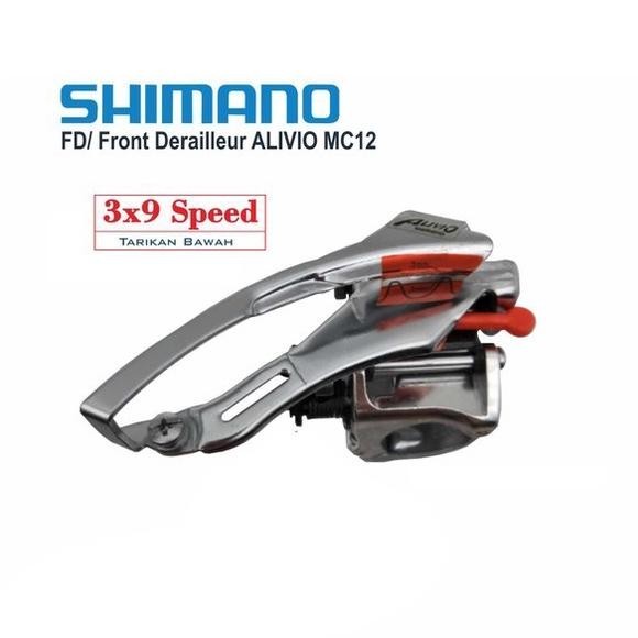 Premium Fd Alivio Mc12 3 Speed Japan Operan Gigi Front Derailleur Sepeda Balap Mtb Tarikan Bawah Lam
