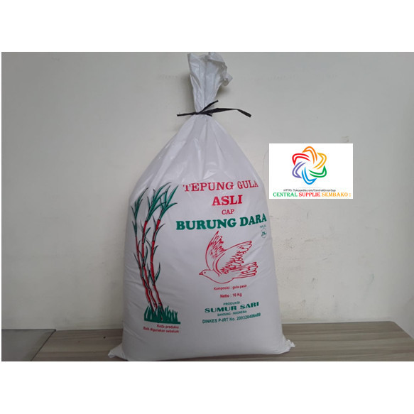 

Gula Halus Asli Cap Burung Dara [10 Kg /1 Karung ] - Adelineez