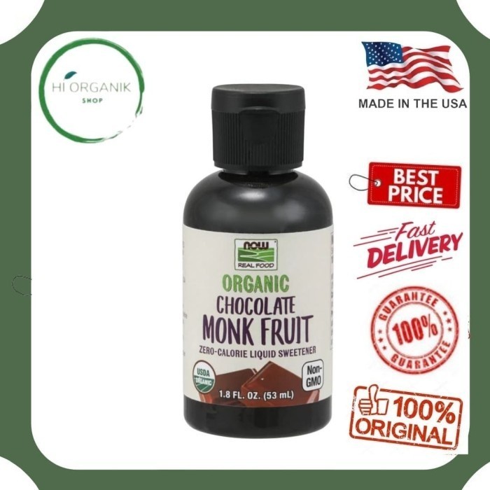 

Now Foods Organic Monk Fruit Chocolate Liquid Sweetener 53Ml - Adelineez