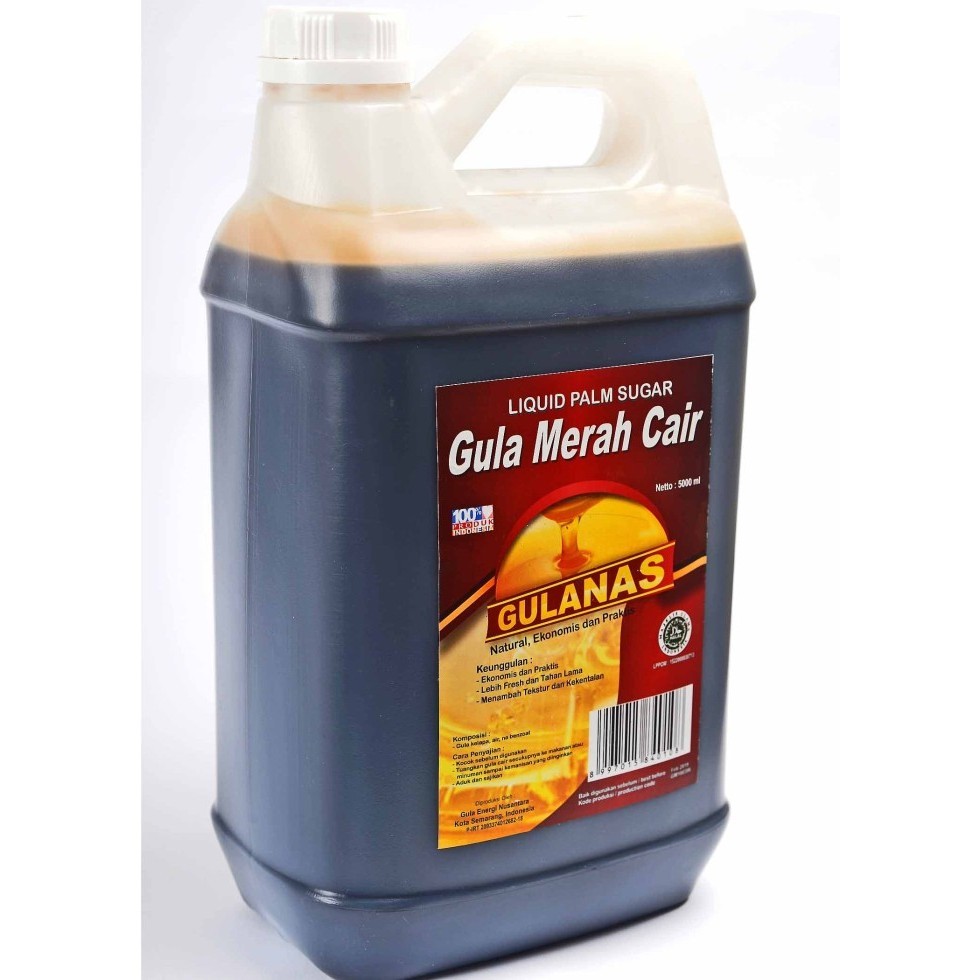 

Gula Cair Merah Gulanas 5000Ml Kemasan Dirijen - Adelineez