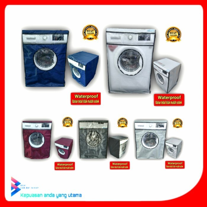 Cover Mesin Cuci Front Loading / Tutup Mesin Cuci Front Loading