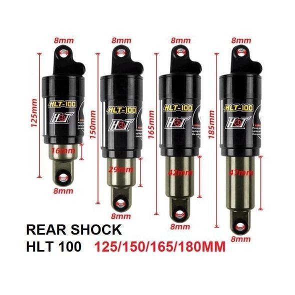 Premium Rear Shock Hlt 100 125Mm 150Mm 165Mm 185Mm 125 150 165 185 Mm Suspension Rearshock Suspensi 