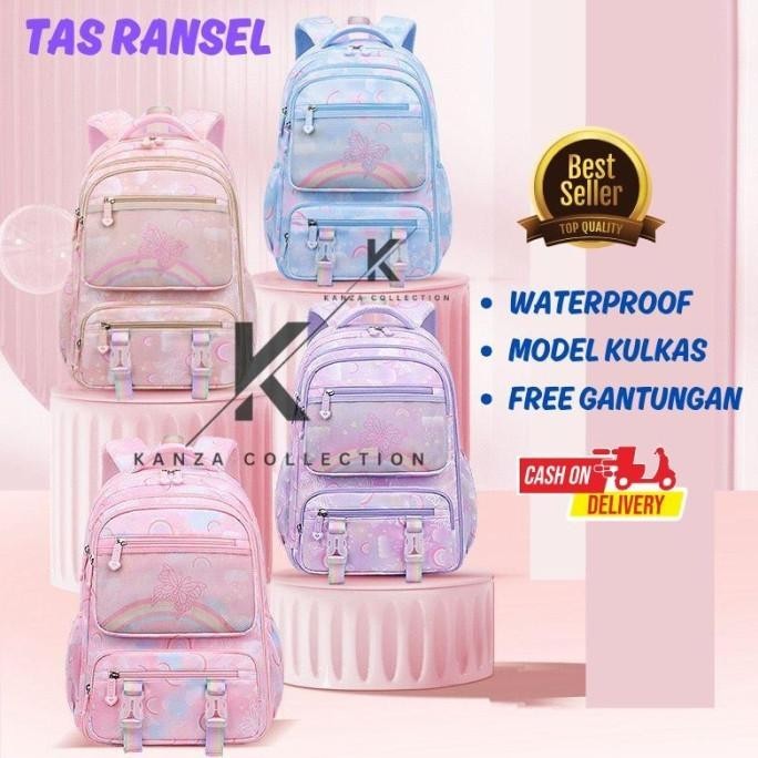 Tas Sekolah Anak SD /  Tas Ransel Sekolah Anak Perempuan Anti Air