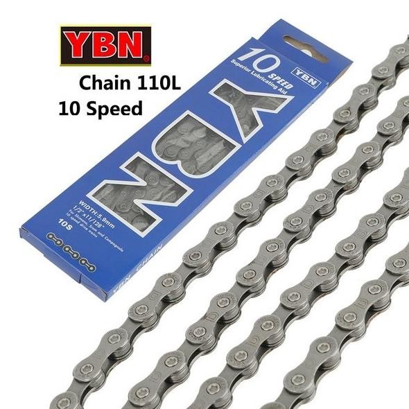 Premium Rantai Ybn 10 Speed Rante Spd 10Speed Sepeda Gunung Mtb Xc Balap Chain Yaban