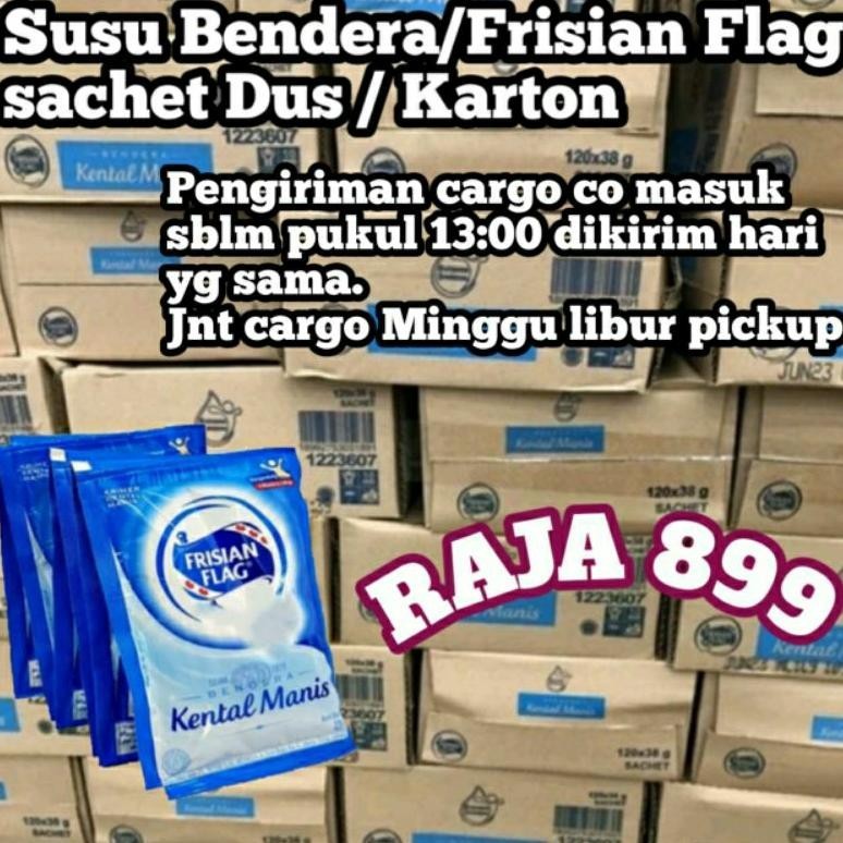 

RTY SUSU BENDERA SACHET/SASET | FRISIAN FLAG SACHET PUTIH & COKLAT DUS ISI 20 PACK (120 X 38GR) TERLARIS