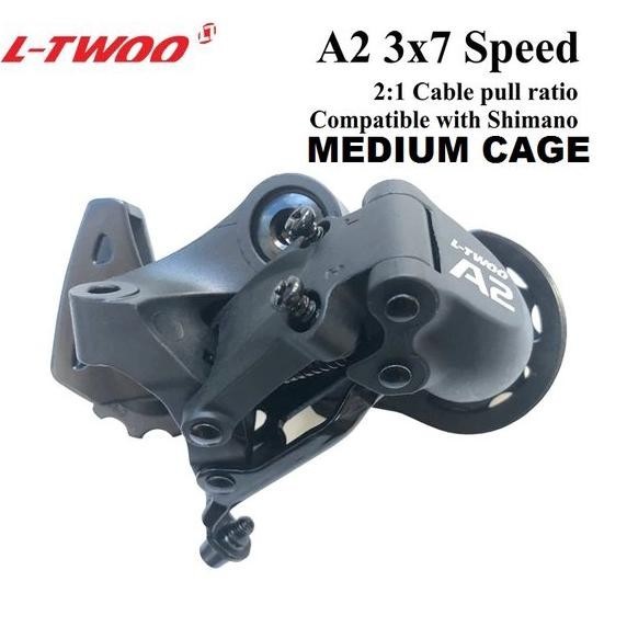 Premium Rd Ltwoo A2 7 Speed 7Spd Medium Cage Rear Derailleur Sepeda Gunung Xc Lipat Seli Balap Mtb H