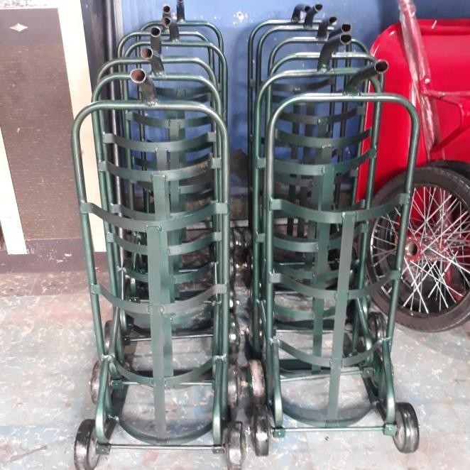 Trolley Galon Air Gerobak Troly Galon Air Troli Gas Alat Angkut Barang