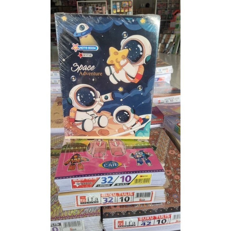 

10pcs Buku tulis Alfa newstar 1pack 32lembar/Buku tulis isi 32lembar/Buku tulis ukuran Kwarto