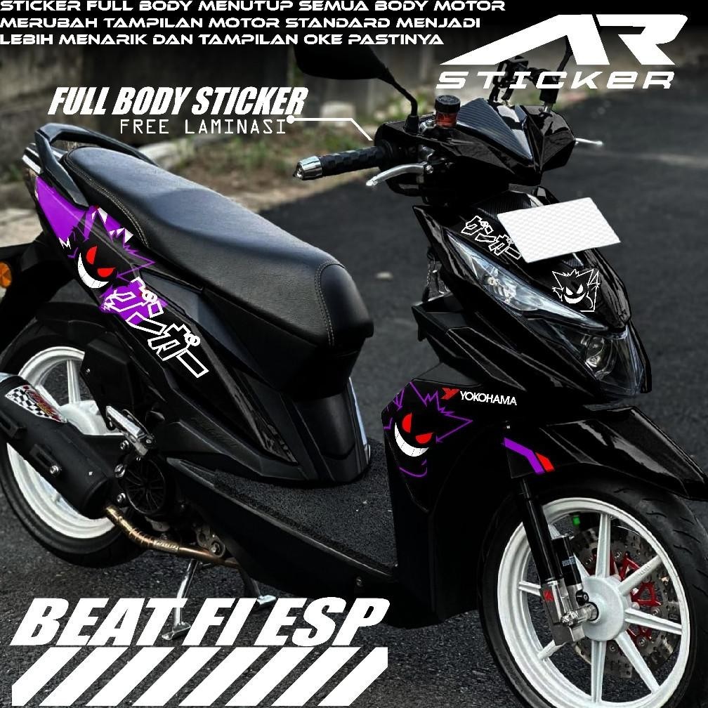 (COD) Decal Sticker BEAT ESP  2016 2017 2018 2019  Stiker Beat Full body Desain POKEMON
